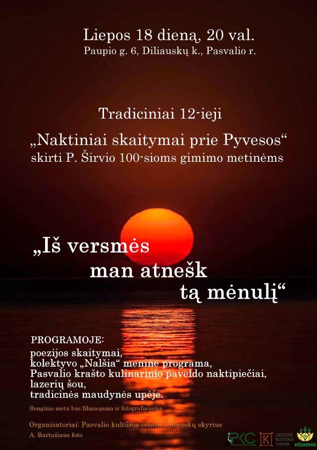 „NAKTINIAI SKAITYMAI PRIE PYVESOS”