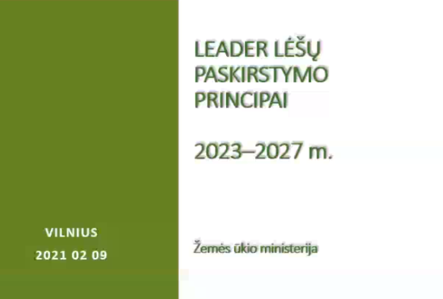Susitikimas su VVG dėl LEADER naujame finansavimo laikotarpyje