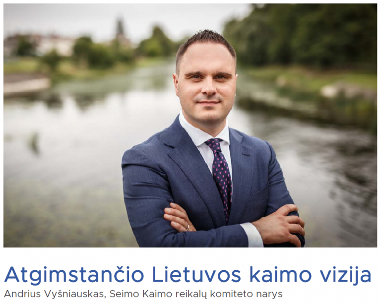 ATGIMSTANČIO LIETUVOS KAIMO VIZIJA A. VYŠNIAUSKO AKIMIS