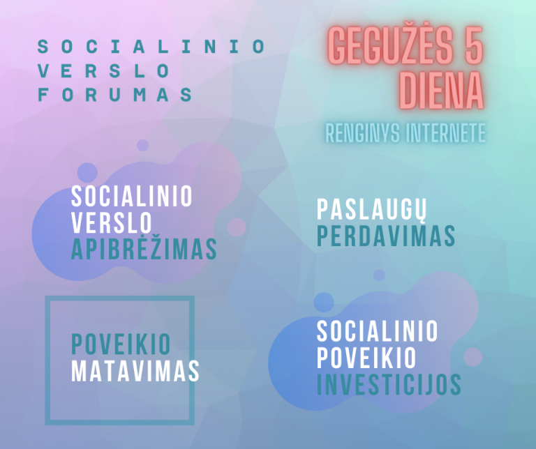 2021 m. gegužės 5 d. „Socialinio verslo forumas’21”