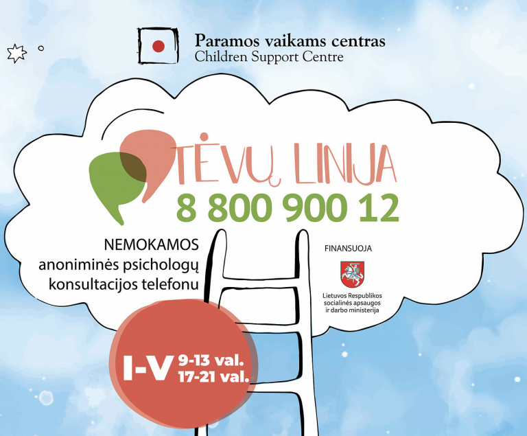 Nemokamos psichologų konsultacijos „Tėvų linijoje“ padeda sulaukti eilės pas psichologą