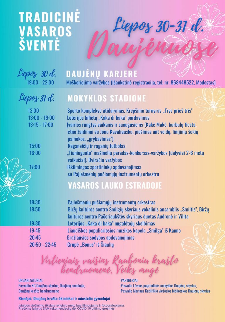 TRADICINĖ VASAROS ŠVENTĖ DAUJĖNUOSE