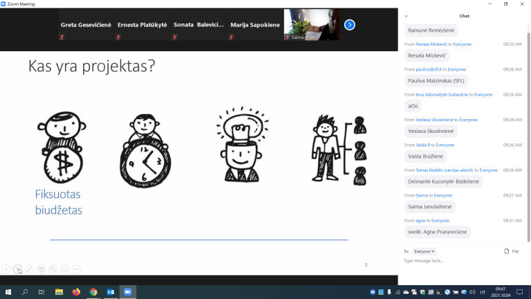 2021-10-04/05 MOKYMAI „KAIP IŠMOKTI PARAŠYTI GERĄ PROJEKTĄ”