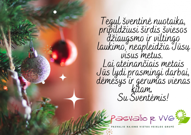 Su Šv. Kalėdomis ir Naujaisiais metais !